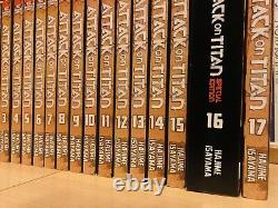 ATTACK ON TITAN 1-17 SPECIAL Manga Set Collection Complete Run Volumes ENGLISH