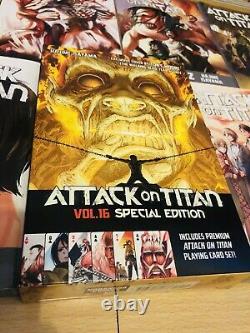 ATTACK ON TITAN 1-17 SPECIAL Manga Set Collection Complete Run Volumes ENGLISH