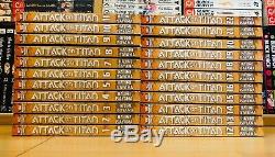 ATTACK ON TITAN 1-22 Manga Collection Complete Set Run Volumes ENGLISH RARE