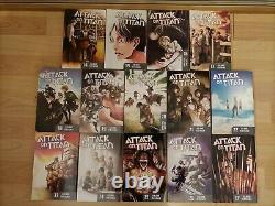 ATTACK ON TITAN 1-27 Manga Set Collection Complete Run Volumes ENGLISH