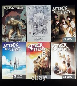 ATTACK ON TITAN Complete English Series Set (Volumes 1-34) Kodansha Manga