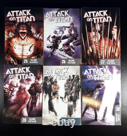 ATTACK ON TITAN Complete English Series Set (Volumes 1-34) Kodansha Manga