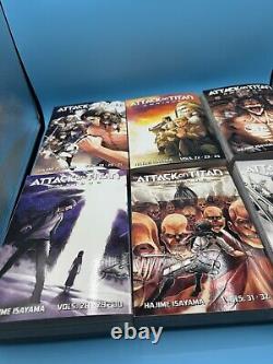 Attack on Titan #1-34 Complete Series Manga Lot Set