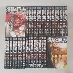 Attack on Titan / Shingeki no Kyojin Manga Vol. 1 34 complete Set Japanese