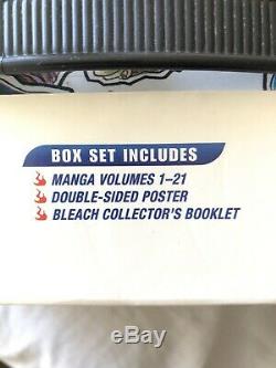 Bleach Viz English Manga Box Set 1 Vol. 1-21 with Bonus Items COMPLETE