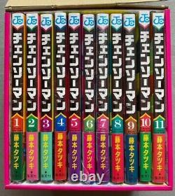 Chainsaw man Vol. 1-11 box complete used Manga set All 1st Edition with New box