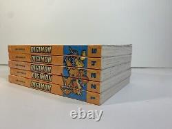 Digimon Volumes 1-5 English Manga Complete Series TokyoPop Book OOP RARE GREAT