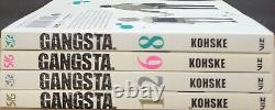 Gangsta English Manga Volumes 1-8 By Kohske Brand New from Viz complete set