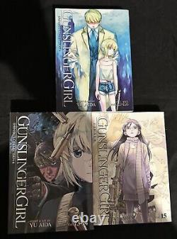 Gunslinger Girl Manga Volumes 1-15 Complete Lot NEW English Yu Aida 1st Print