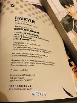 HAIKYU! 1-16 Manga Collection Complete Run Volumes Set ENGLISH RARE