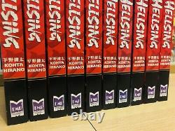 HELLSING 1-10 Manga Collection Complete Set Run Volumes ENGLISH RARE PRISTINE