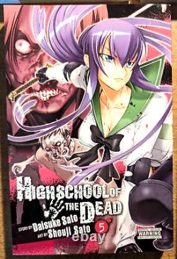 High School Of The Dead Vol 1-7 Manga Set Complete, 1st Eds 2011, Daisuke Sato