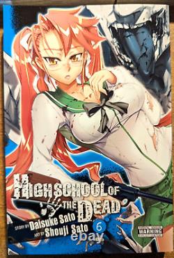 High School Of The Dead Vol 1-7 Manga Set Complete, 1st Eds 2011, Daisuke Sato