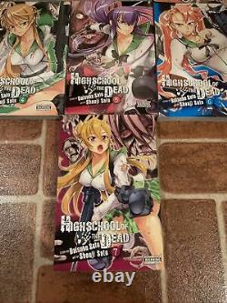 High School Of The Dead Volumes 1-7 Complete Series English Manga Yen Press OOP