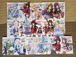 Konosuba Manga Vol. 1-16 Complete Set Masahito Watari Yen Press NEW