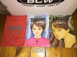 Manga Book Lot Uzumaki Complete Series 1 2 3 Junji Ito Pulp Graphic Novel RARE