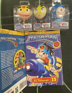 Megaman NT Warrior Vol 1-13 Manga English Complete Set (3 Bubble Budds Included)