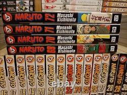 NARUTO 1-72 + FIGURES Manga Set Collection Complete Run Volumes ENGLISH RARE