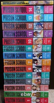Prison School Vol. 1-14 + student council English Manga Brand New complete