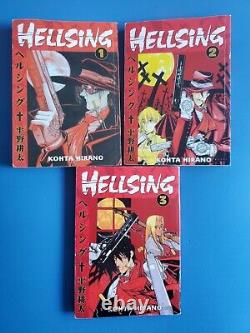 RARE Complete Set HELLSING 1-10 Manga Collection Run Volumes in ENGLISH Japan