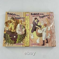 Rabbit Man, Tiger Man Complete Set Manga Book Lot English Vol 1-2 Yaoi OOP RARE
