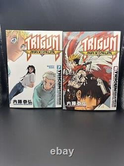 Trigun Maximum Volumes 1-14 + Trigun 1-2 English Manga Set Complete AUTHENTIC