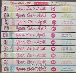 Your Lie in April Vol. 1-11 + novel English Manga Graphic Novel New Shojo Set
