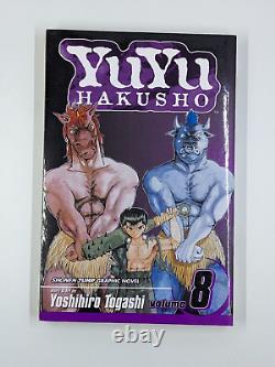 YuYu Hakusho English Manga Book Lot Volumes (10 volumes) 1, 4-12 Near complete